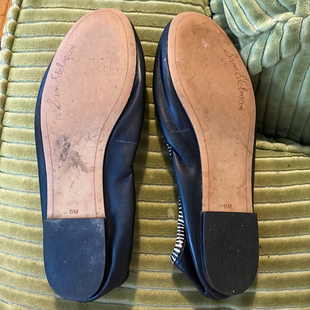 Sam Edelman 8 black leather ballet flats - Picture 3 of 3